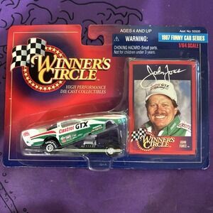 SIGNED John Force Winners Circle 1997 Funny Car Castrol GTX 1/64 NHRA Diecast